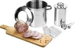 BROWIN Rostfreier Schinkenkocher Edelstahl 313016 | Schinkernpresse 1,5kg Set mit