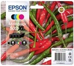 Epson 503XL Chillies, Genuine Multipack, 4-colours Ink Cartridges - C13T09R64010