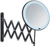 WENKO LED Teleskop-Wandspiegel Barona, ausziehbarer Kosmetikspiegel mit