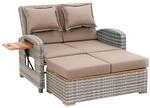 greemotion Rattan-Lounge Bahia Style 3-in-1 mit Teilen aus Teak, Gartensofa mit