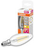 OSRAM STAR+ Dimmbare Filament LED Lampe mit E14 Sockel, Warmweiss (2700K), 4W,