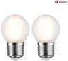 Paulmann 28639 LED Lampe Tropfen 2x5W Leuchtmittel Matt Birne Beleuchtung 2700K...