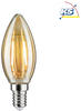 Paulmann 28704 LED Lampe Filament Kerze 2,6W Leuchtmittel Gold 2500K Goldlicht...