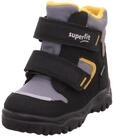 Superfit Baby Jungen HUSKY1 warm gef&uuml;tterte Gore-Tex Schneestiefel, SCHWARZ/GELB