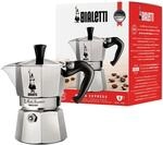 Bialetti Moka Express Aluminium-Kaffeemaschine f&uuml;r Herdplatten (2 Tassen), 90