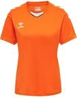 hummel Core XK Poly Jersey S/S Damen Trikot, Kurzarm Sport T-Shirt, Sportkragen mit