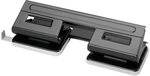 Herlitz 1610880 Doppel-Locher 1,5 schwarz mit Anschlagschiene (Doppel-Locher)