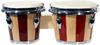 RockJam RJ-100301 7" and 8" Bongo Set with Padded Bag and Tuning Wrench Red and