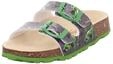 Superfit Jungen Fussbettpantoffel Pantoffeln, GRAU/GR&Uuml;N 2050, 24 EU