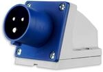 REV Caravan, CEE-Stecker Wand 230V, 3-polig, 1Ph + N+ PE, IP44, blau