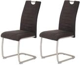Hela Tische, 2er Set Esszimmerstuhl Ulla, Bezug Microfaser Vintage-Optik...