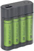 GP Battery VD202222 Ladegerät mit Batterien