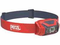 Petzl Unisex – Erwachsene ACTIK Multifunktionale Kompakte Frontlampe, Rot, U