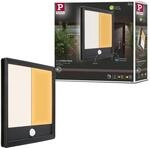 Paulmann 94709 LED Au&szlig;enleuchte Lamina Sensor IP44 eckig 250x250mm 2200-3000K...