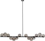 Kare Design H&auml;ngeleuchte Scala Balls, Schwarz, 138x155x28 cm (H/B/T)