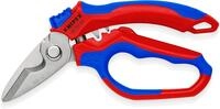 KNIPEX Gewinkelte Elektrikerschere mit Mehrkomponenten-H&uuml;llen, glasfaserverst&auml;rkt