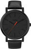 Timex Herren-Armbanduhr Schwarz Analog Leder T2N794PF