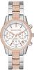 Michael Kors Damen Chronograph Quarz Uhr mit Edelstahl Armband MK6651