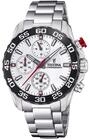 Festina Kinderuhr Analog Edelstahl 316L Silber - Quarz Chronograph - Mineralglas