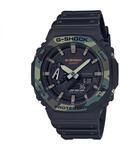 Casio Herren Analog &ndash; Digital Quarz Uhr mit Harz Armband GA-2100SU-1AER