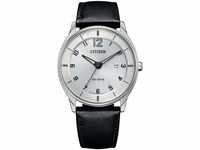 Citizen Herren Analog Eco-Drive Uhr mit Leder Armband BM7400-21A