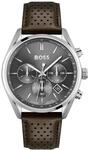 BOSS Herren 44mm Chronograph Quarz Uhr Champion Kollektion mit Edelstahl- oder