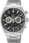 Seiko Herren-Uhr Quarz Edelstahl mit Textilband SSB403P1