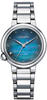 CITIZEN Damen Analog Quarz Uhr mit Edelstahl Armband EM0910-80N, Blau