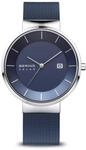 Bering Herren Solar Uhr | Armbanduhr 39 mm Edelstahlgeh&auml;use und Zifferblatt 
