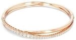 Swarovski Hyperbola Armband, Wei&szlig;er und Ros&eacute; Vergoldeter Damenarmreif mit