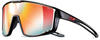 JULBO Unisex Fury Sunglasses, Schwarz/Rot, One Size