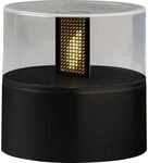 Konstsmide LED Flamme mit schwarzem Kunststoffsockel, an/aus Schalter, 8h...