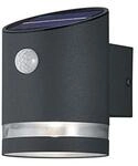 Reality Leuchten LED Solar Au&szlig;enwandleuchte Salta R22231142, Kunststoff...