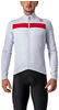 CASTELLI Men's Puro 3 Jersey FZ Sweatshirt, Silbergrau/roter Reflex, M