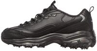 Skechers Damen D'lites Fresh Start Sneaker, Schwarz Silber, 37.5 EU