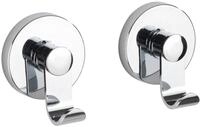 WENKO Vacuum-Loc&reg; Haken-Set Irun, 2er Set Wandhaken, Handtuchhaken f&uuml;r...