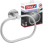 tesa Moon Handtuchring, Edelstahloptik - Handtuchhalter-Ring oval - zur