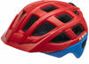 KED Unisex Jugend Kailu Fahrradhelm, Fiery red Blue matt, S (49-53cm)