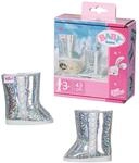 BABY born Winterstiefel hoch, hohe Puppenstiefel in Silber f&uuml;r 43 cm, 831786...