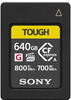 Sony Compact Flash Express Speicherkarte mit 640GB, Schreiben mit 700 MB/s,
