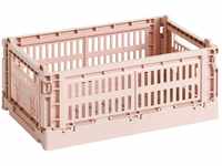 Hay Colour Crate Transportbox S aus recyceltem Polypropylen in der Farbe Blush,