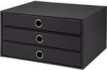 R&ouml;ssler SOHO 3er Schubladenbox A4 aus Papier | B&uuml;ro Organizer Schreibtisch