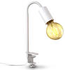 B.K.Licht - Schreibtischlampe mit Kabelschalter, schwenkbar, klemmbar,...