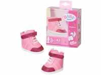 BABY born Sneakers pink, Puppenschuhe in Rosa mit Klettverschluss und Glitzer...