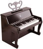 Hape elektrisches Leuchttasten-Piano mit 25 Tasten, schwarz mit 6 Rhythmen und 8