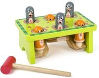 small foot Klopfbank Maulwurf aus Holz, robustes Klopfspielzeug, ab 18 Monaten, 11162