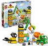 LEGO DUPLO Baustelle mit Baufahrzeugen, Kran, Bulldozer und...