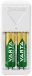 VARTA Ladeger&auml;t f&uuml;r 2 AA/AAA Akku Batterien, Mini Plug Charger, EU-Stecker |...