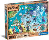 Clementoni 39666 Eiskönigin Stück 2 Maps-Disney Frozen Puzzle 1000 Teile für