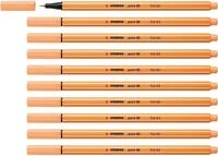 STABILO - Fineliner - point 88-10er Pack - hellorange